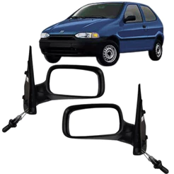 Retrovisor Fiat Palio G1 e Strada 2 Portas 1996 1997 1998 1999 2000 Com Controle