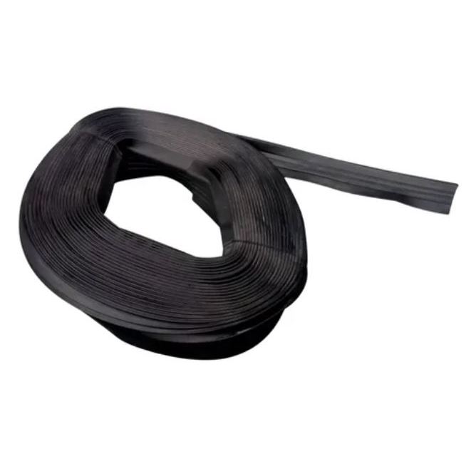 Cantoneira Antiderrapante Borracha Testeira Proteção Segurança Bordas Quinas C/ Friso Preto