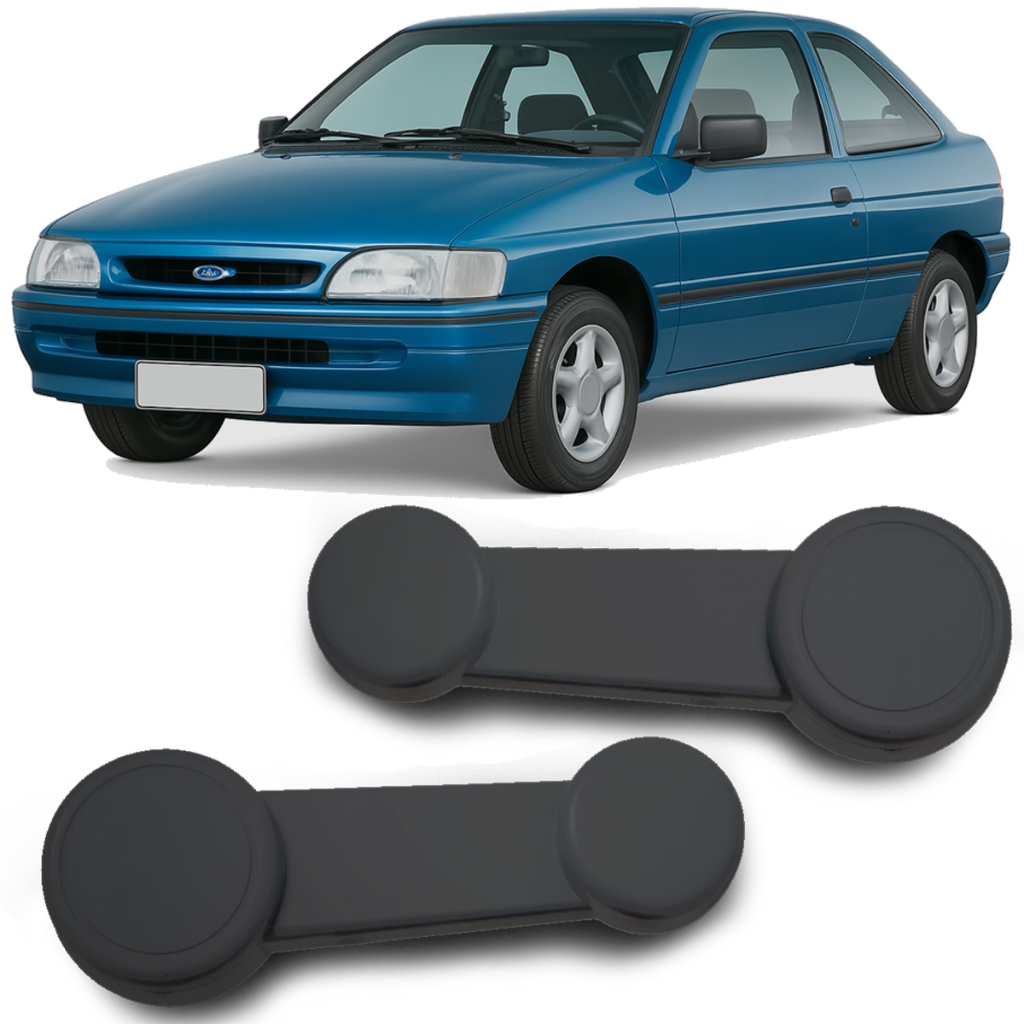 Par Manivela Vidro Escort Hobby 1993 a 1996 Cinza