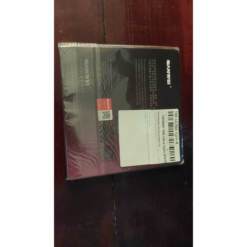 Promoção- SANWEI ULTRA SPIN Borracha De Tênis T88- cor vermelha