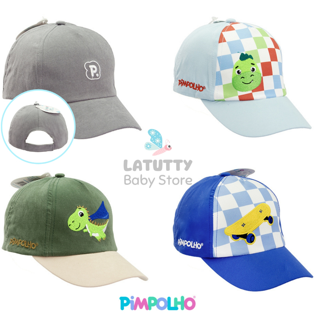 Boné Infantil Menino Pimpolho 2 a 4 Anos Boné Masculino Infantil Com Fechamento Velcro