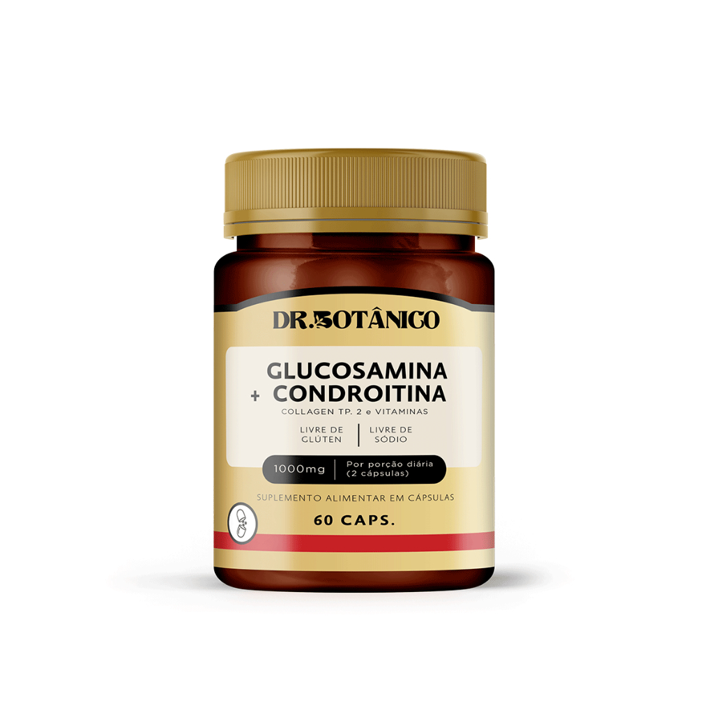 GLUCOSAMINA + CONDROITINA (COLLAGEN TP. 2 E VITAMINAS) 1000MG 60CAPS DR. BOTÂNICO