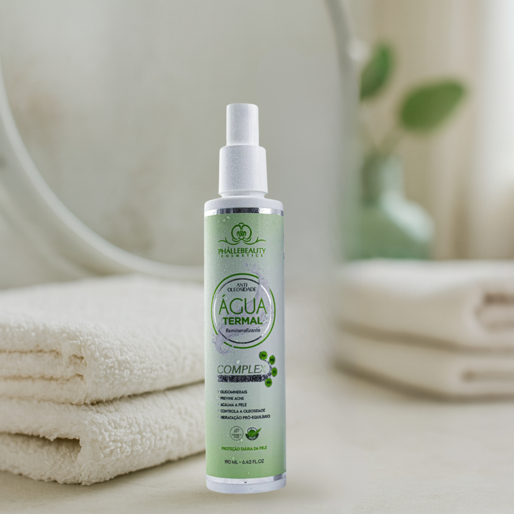 Água Termal Phállebeauty (Antioleosidade, Acne, Control, hidratação, facial, calmante, maquiagem.)