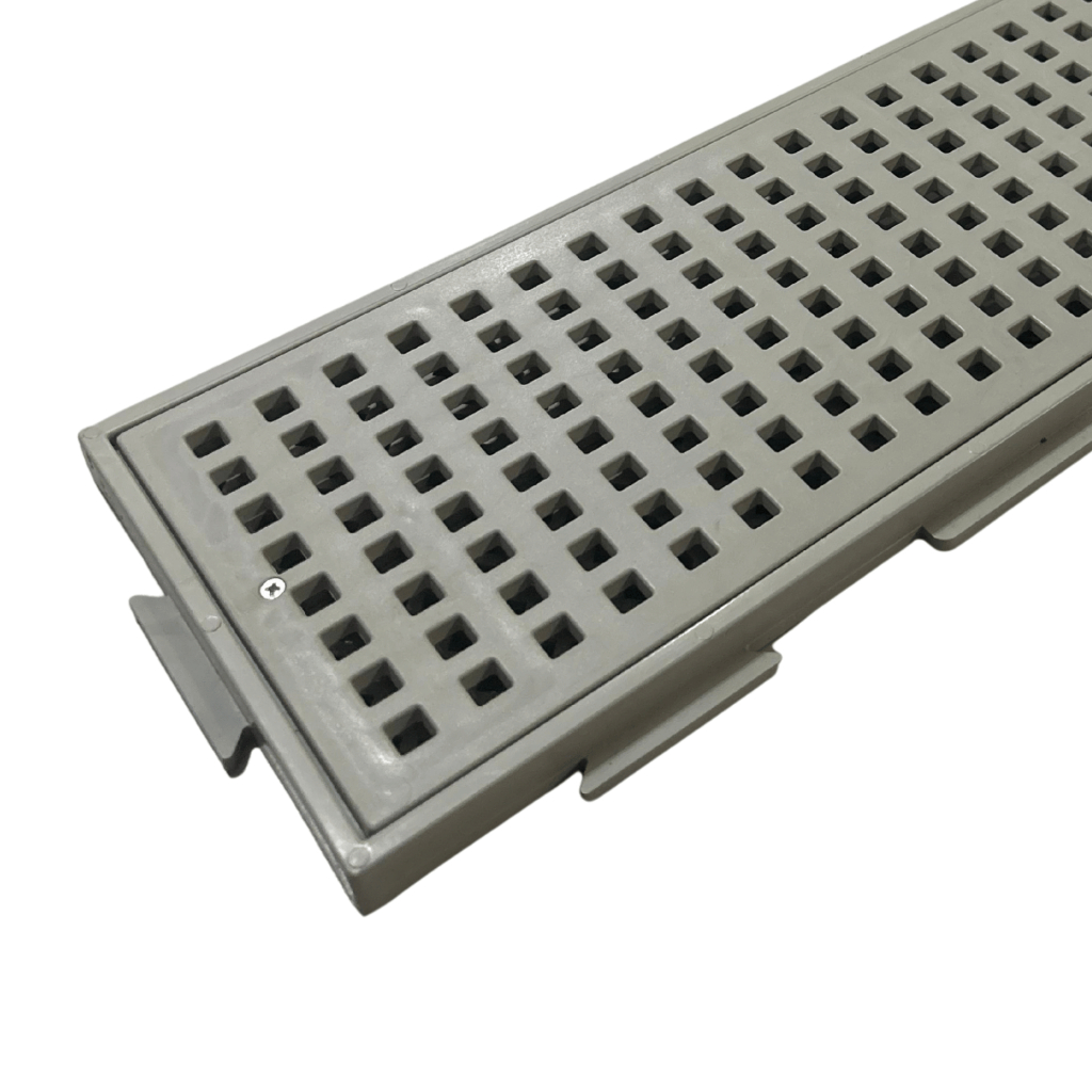 Ralo linear Grelha com Suporte 15cm x 50cm proteção Anti Inseto Borda Piscina jardim quintal