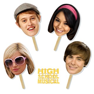 Kit 4un de Plaquinhas High School Musical para Fotos placa divertida decoração de aniversário Sharpay-Troy Bolton em Oferta na Shopee