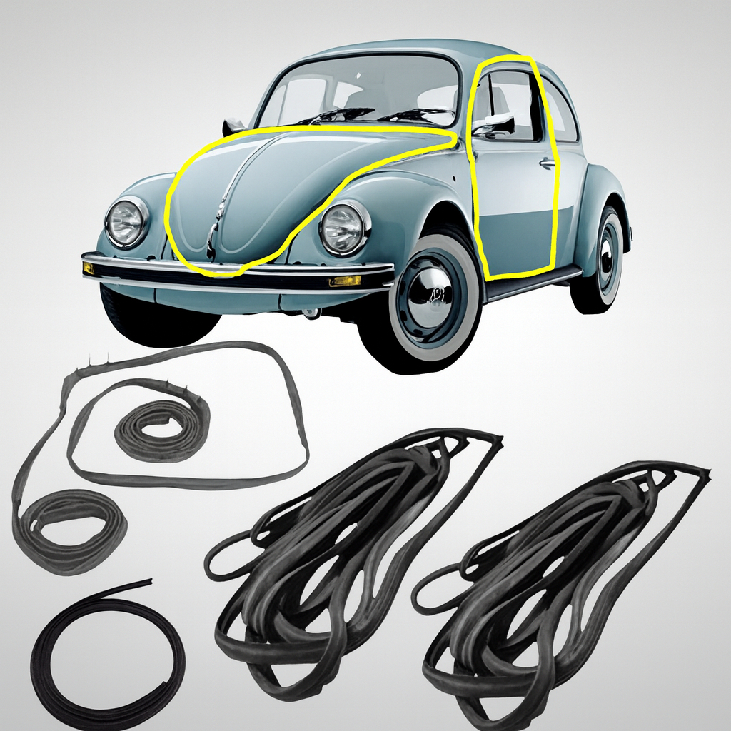 Kit Borracha Porta Capo E Tampa Motor Fusca 78 A 96 Encaixe em Oferta na Shopee
