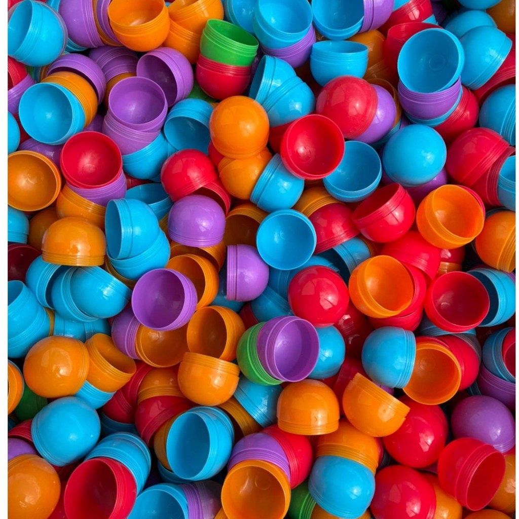 200 Cápsulas Vazias 50mm P/ Máquina De Bolinha Vending Machine 2 Pol.