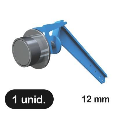 Botão de Acionamento Lateral para Caixa Acoplada Universal Cromado 12mm Valeplast