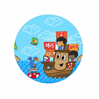 Capa Para Painel Redondo 1,5mX1,5 Decoração de Festa Infantil Palavrinhas em Oferta na Shopee