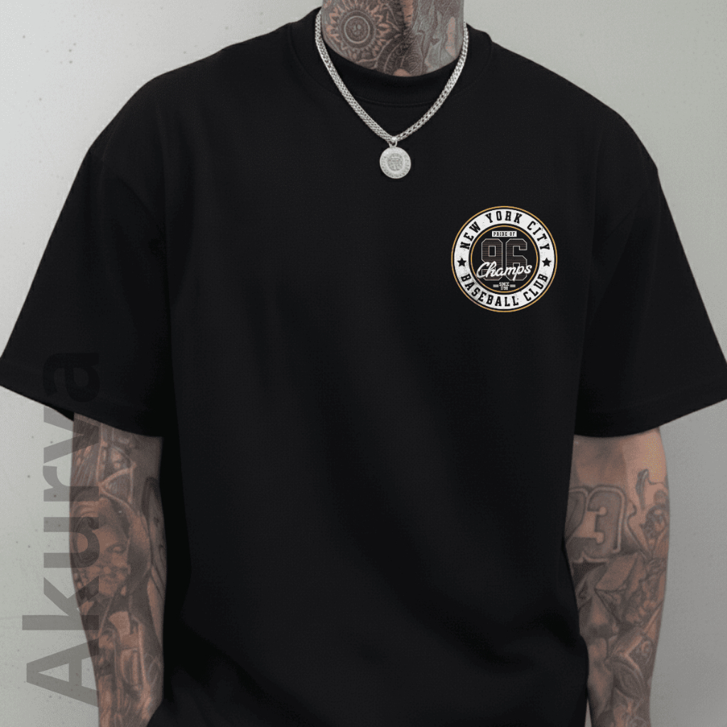 Camiseta Streetwear New York Baseball 96 Camisa Minimalista 100% Algodão Estilo Urbano Confortável- Lançamento Especial