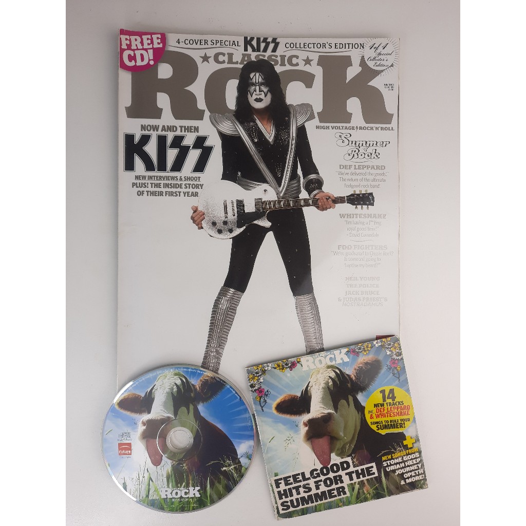 Revista Classic Rock C/cd Importada Kiss, Foo Fighters, Police Ed.120 2008 Rara