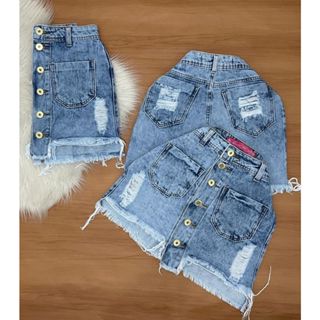 SAIA JEANS FEMININA ARIENE JEANS 100% CINTURA ALTA em Oferta na Shopee