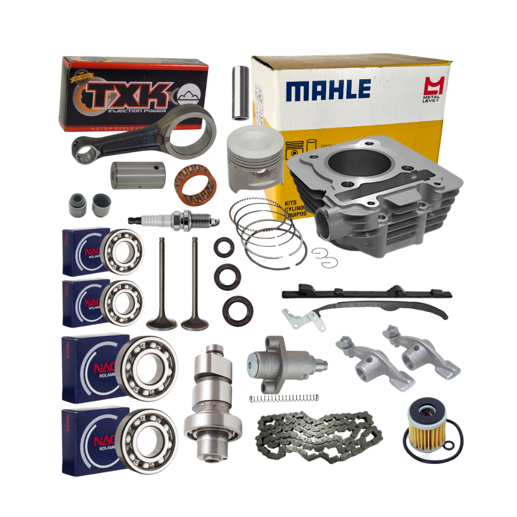 Kit Cilindro Motor Metal Leve Fazer 250 Biela TXK Rolamentos Valvulas Comando em Oferta na Shopee