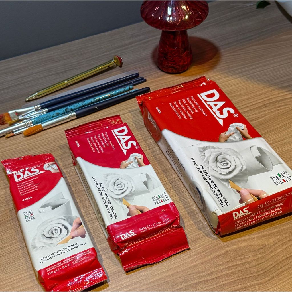 Massa de Modelar DAS Branca Cerâmica Fria Escultura e Artesanato Sem Forno 1kg 500g 250g Branco em Oferta na Shopee