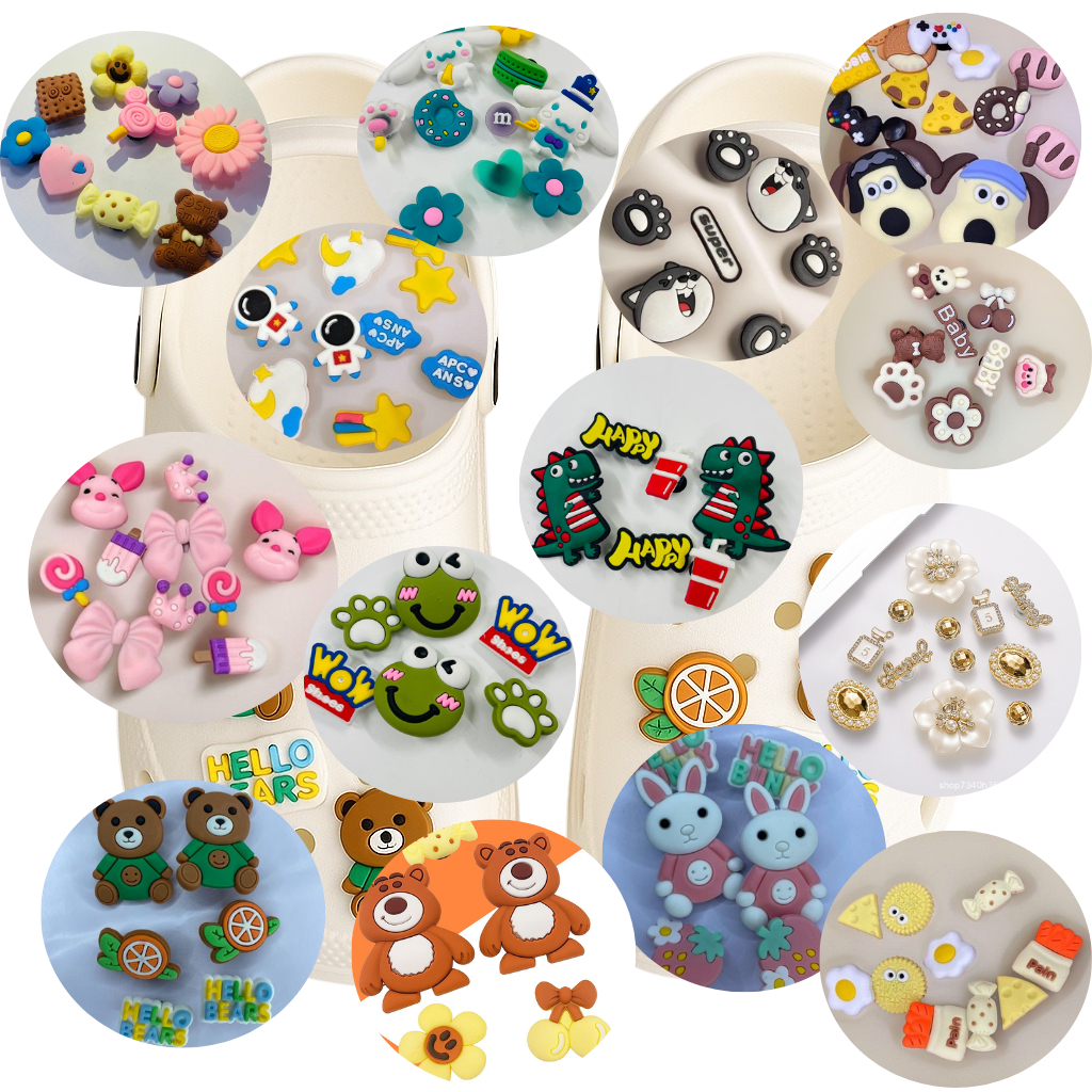 Kit de Pins Divertidos – Personalize Seu Babuche ou Chinelo em Oferta na Shopee