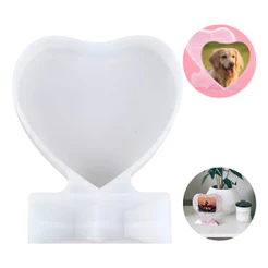 Moldura De Foto Diy Molde De Resina Coração Amor Pequeno