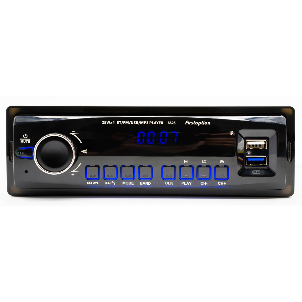 Auto Rádio First Option M-6225 Com Controle Som Automotivo USB Bluetooth