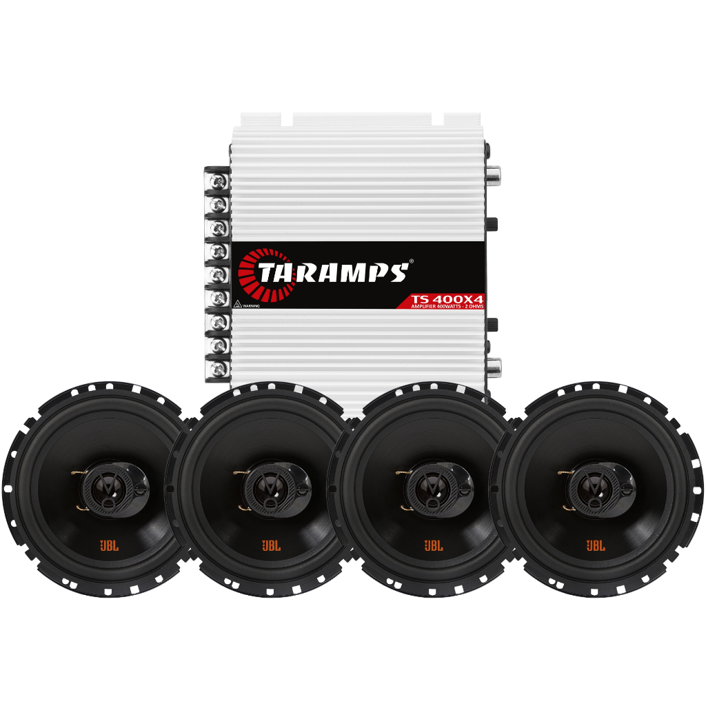 Kit Som Interno 4 Alto Falantes JBL 6TRFX55 Com Taramps TS 400X4 400W RMS TS400X4 em Oferta na Shopee