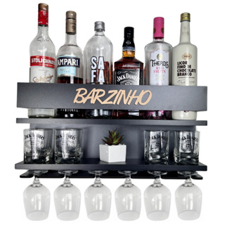 Barzinho de Parede - Bar Suporte Bebidas Suspenso - Decoração Sala Casa Área de Festas em Oferta na Shopee