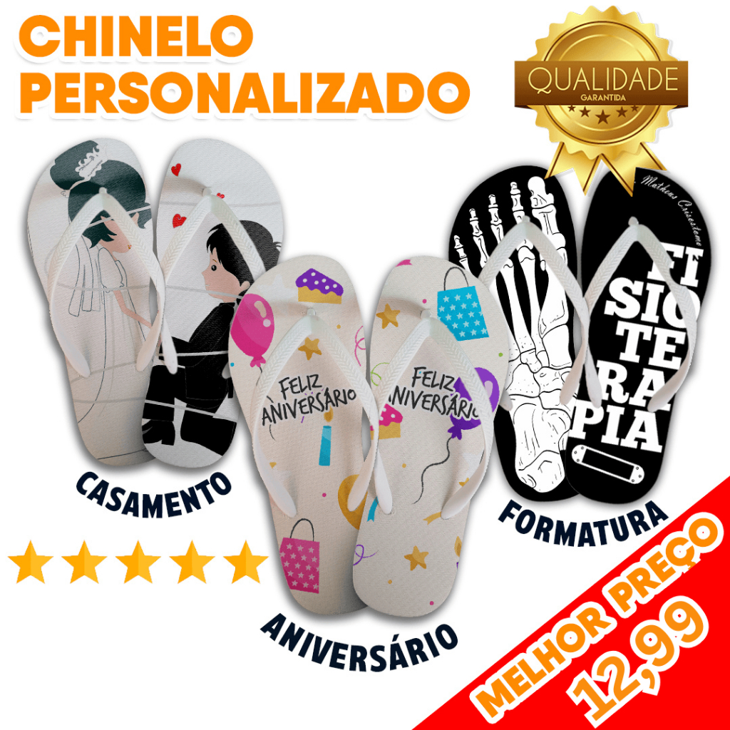 40 Pares Chinelos Personalizados Casamento Festa Lembrancinha Convidados
