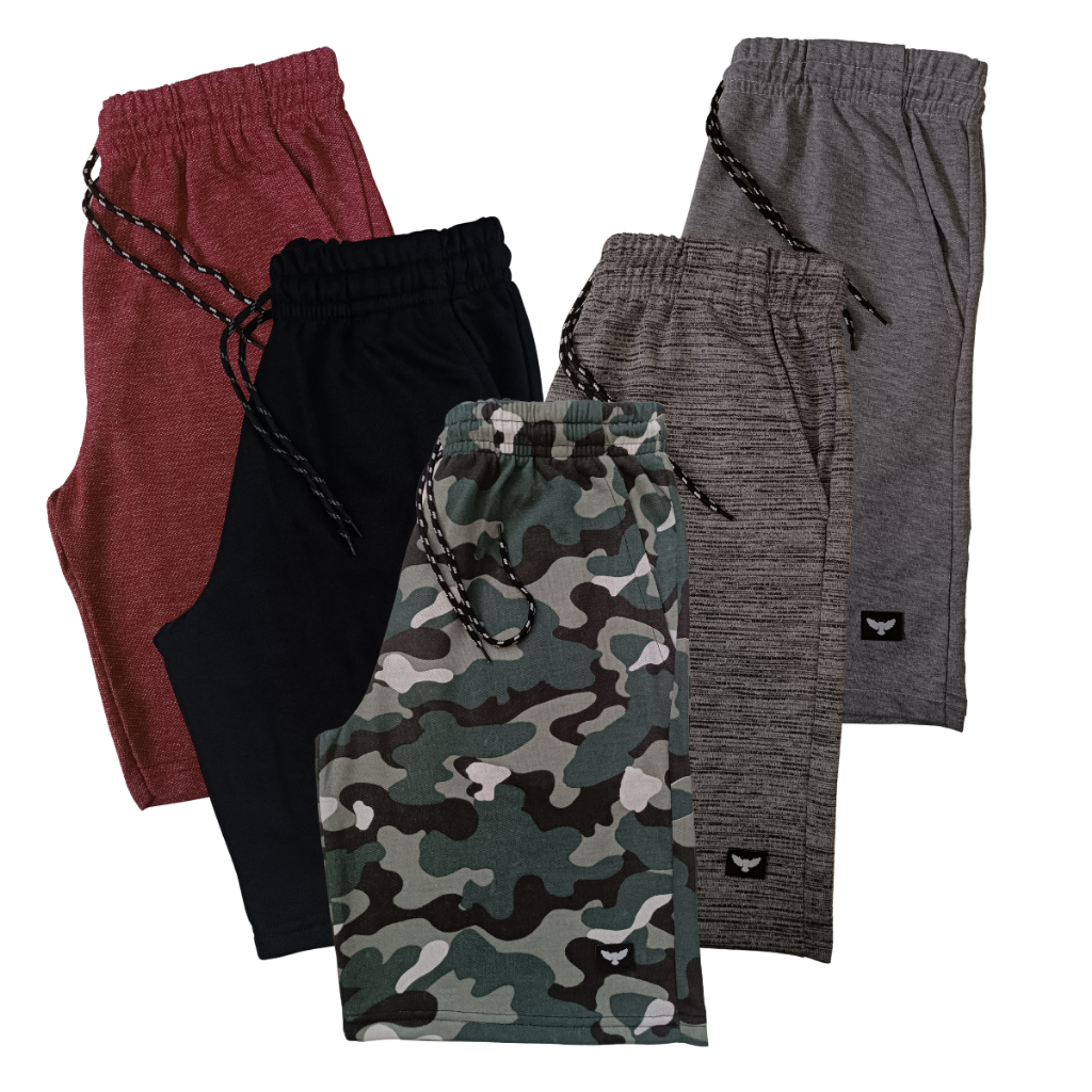 Kit 5 Cores Bermudas Moletom Masculina Cores Sortidas 2 Bolsos Academia Treino Queima De Estoque Barata — imagem 2 de 2