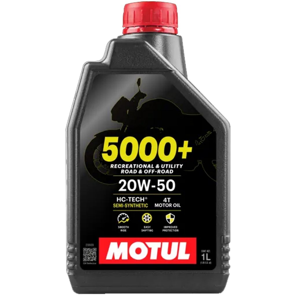 Oleo De Motor Lubrificante Moto Scooter Quadriciclo Motul 5000+ 20W50 4T Semissintético HC-TECH em Oferta na Shopee