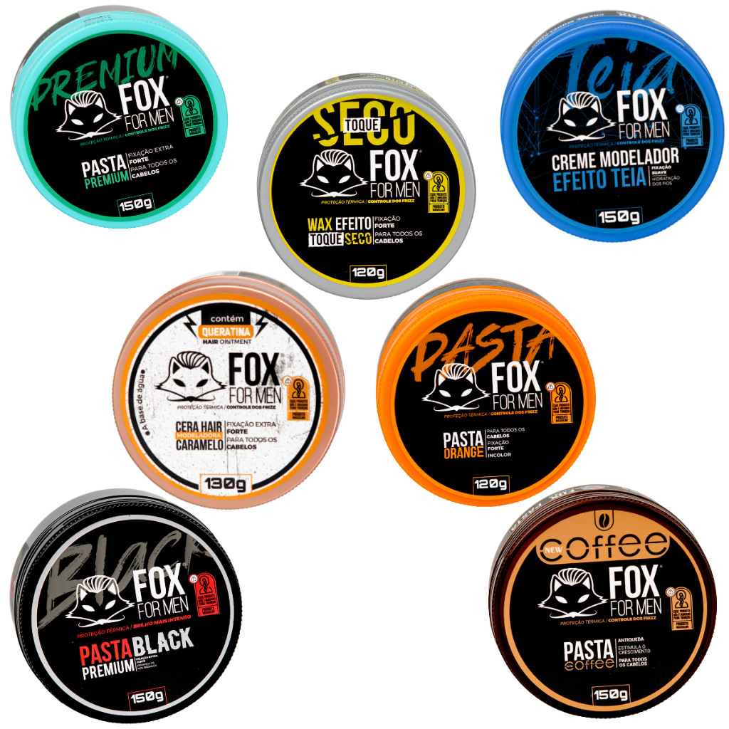 Pasta Modeladora Grande Fox For Men 150g /120g/130g – Monte Seu Kit Personalizado em Oferta na Shopee