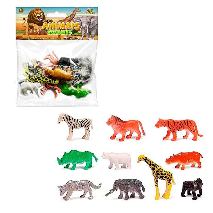 Conjuntos animais selvagens até 40 miniaturas de animais da ARTBRINK | kits de 10, 20 ou 40 animais