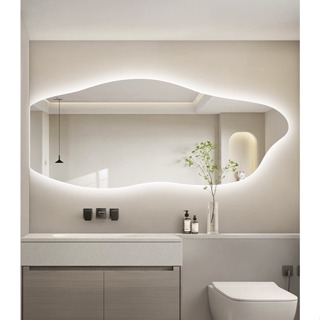 Espelho Orgânico Led Grande Corpo Inteiro 150x60 Quarto Sala Loja Moldura Fria Quente 3000K 6500K em Oferta na Shopee