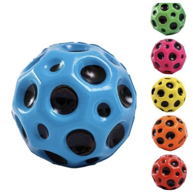 Kit 1/2/3/4 BOLINHA LUNAR Espacial De Borracha Formato Lunar saltitante em Oferta na Shopee