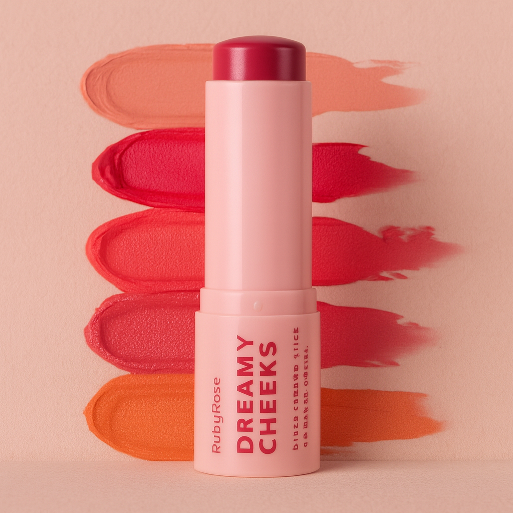 Blush Cremoso Stick Dreamy Cheeks HB M01 RUBY ROSE - Linha Rosa em Oferta na Shopee