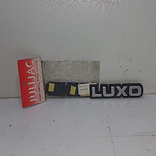 EMBLEMA LETREIRO LUXO CINZA ESCOVADO CHEVROLET C10/D10/D20 1985 Á 1996 4,5CMX2CM