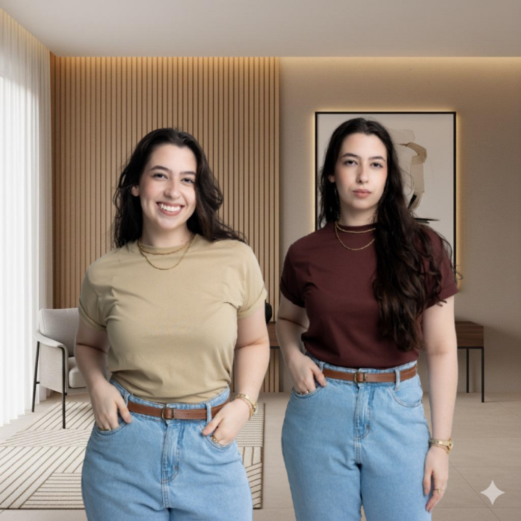 Kit 2 Camiseta Feminina Básica 100% Algodão T-Shirt Varias Cores Envio Imediato em Oferta na Shopee