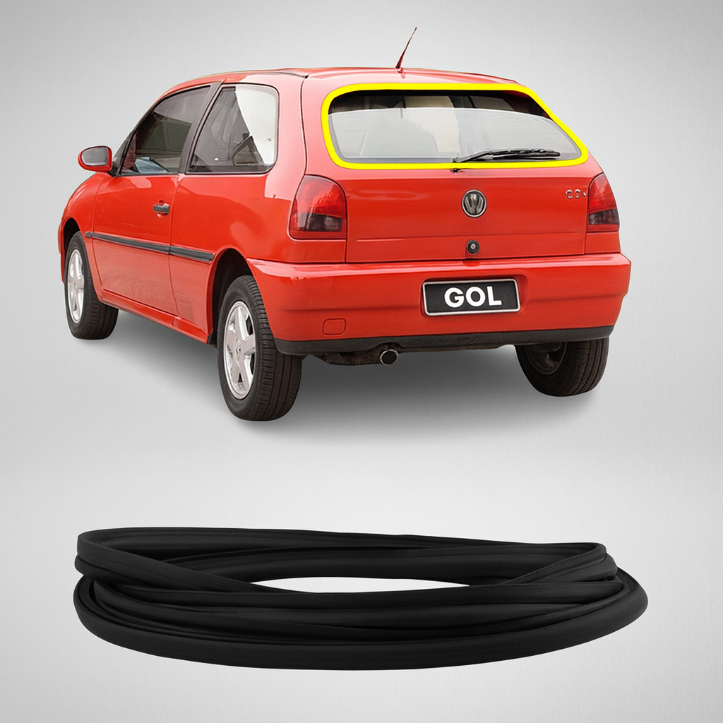 Borracha Vidro Traseiro Vigia Gol G2 Bola Original Pvc em Oferta na Shopee