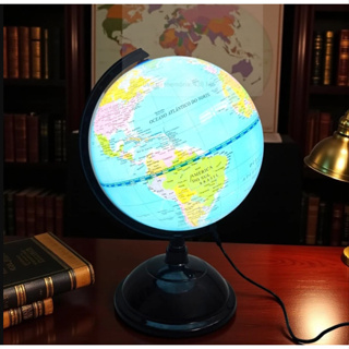 Globo Terrestre com led De Mesa Mapa Mundi Giratório Médio 20Cm decoração casa em Oferta na Shopee