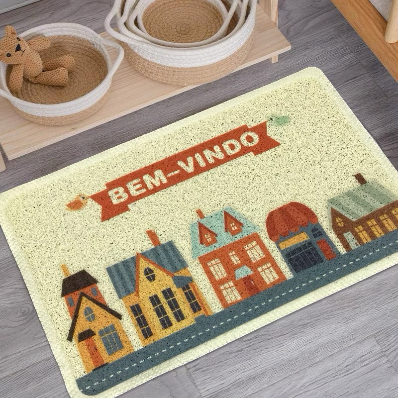 Tapete Capacho Bem Vindo - Para Entrada Antiderrapante com Diversas Estampas - 38x58CM