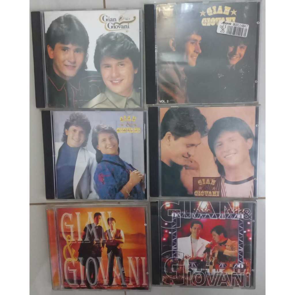 Cds Gian & Giovani Vol 2-3 -chante Raros rarissimos  Sai dessa coração -Te amo menina depois do adeus Olha amor sua vez