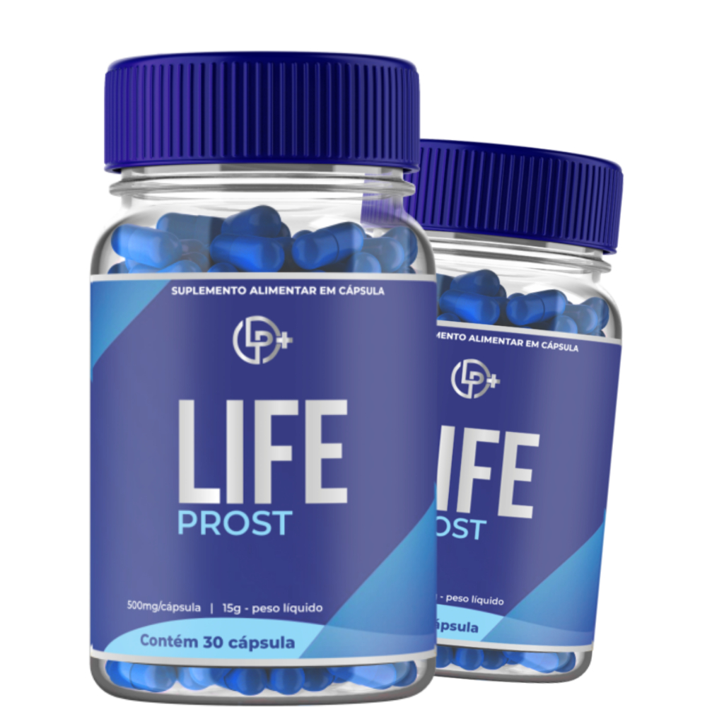 Kit 2 Potes Life Prost Natural Com 30 Cápsulas
