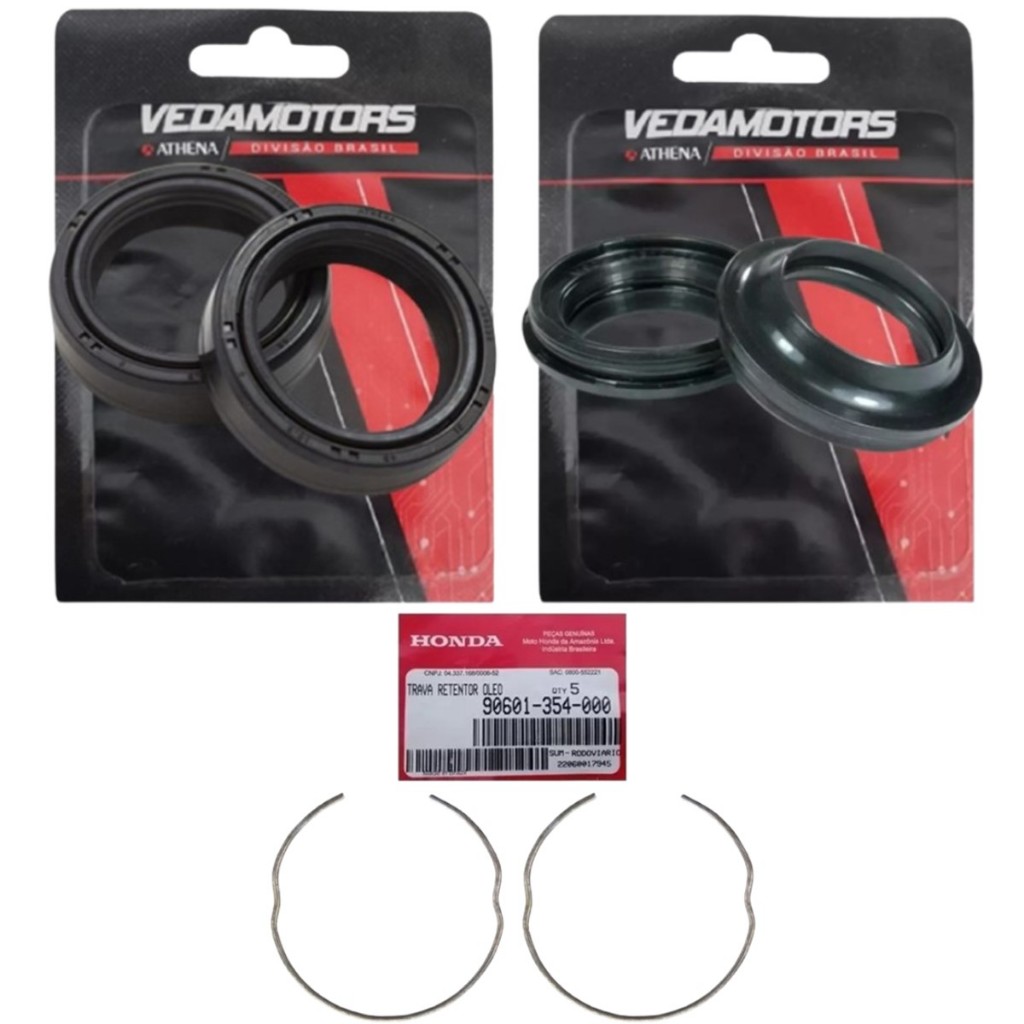 Retentor Bengala + Guarda Pó + Anel Cbx 200 Strada Todas