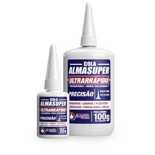 Cola Instantânea Almasuper Ultrarrápido 20g 100g Multiuso Madeira Metal Plástico Borracha Precisa em Oferta na Shopee