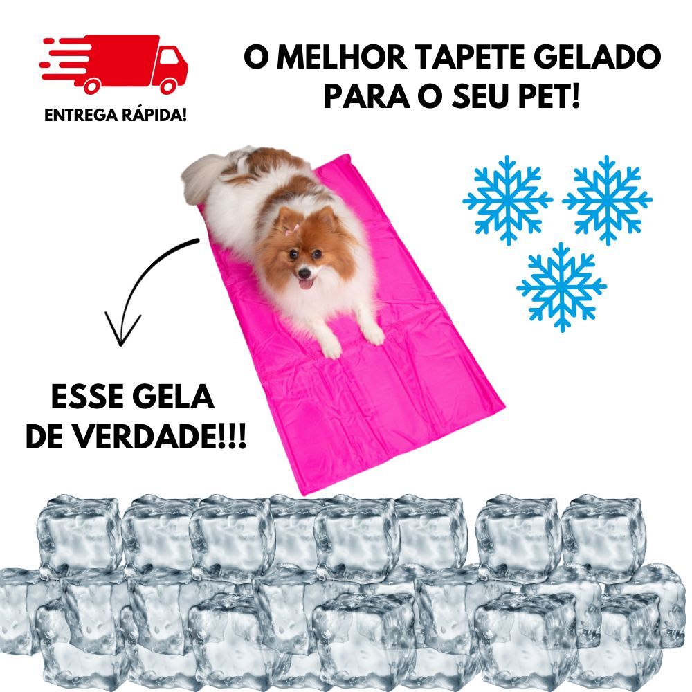 Tapete Gelado Pet Premium Rosa | Tapete Refrescante Para Cachorro e Gato – Alta Qualidade em Oferta na Shopee