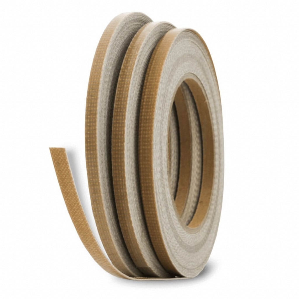 Fita Teflon De Apoio Para Enfardadeira 6mm X 10 Metros Marrom