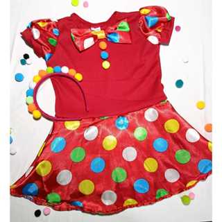 Roupa Fantasia Palhaço  -Palhaça - menina - infantil  - carnaval -aniversário em Oferta na Shopee