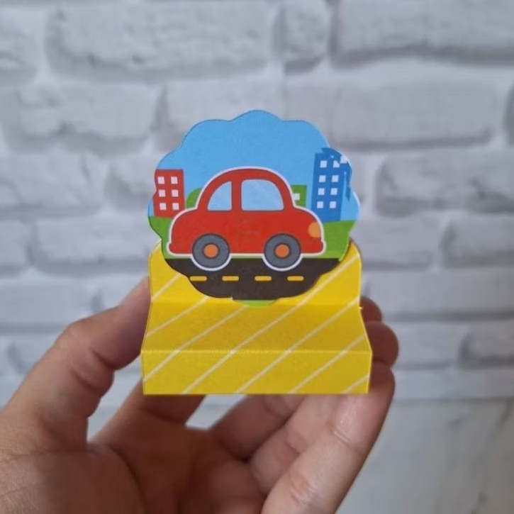 Kit 20 Porta Bis Duplo Carrinhos Transporte Carros  Lembrancinha Decoração Festa Infantil Personalizados Aniversario