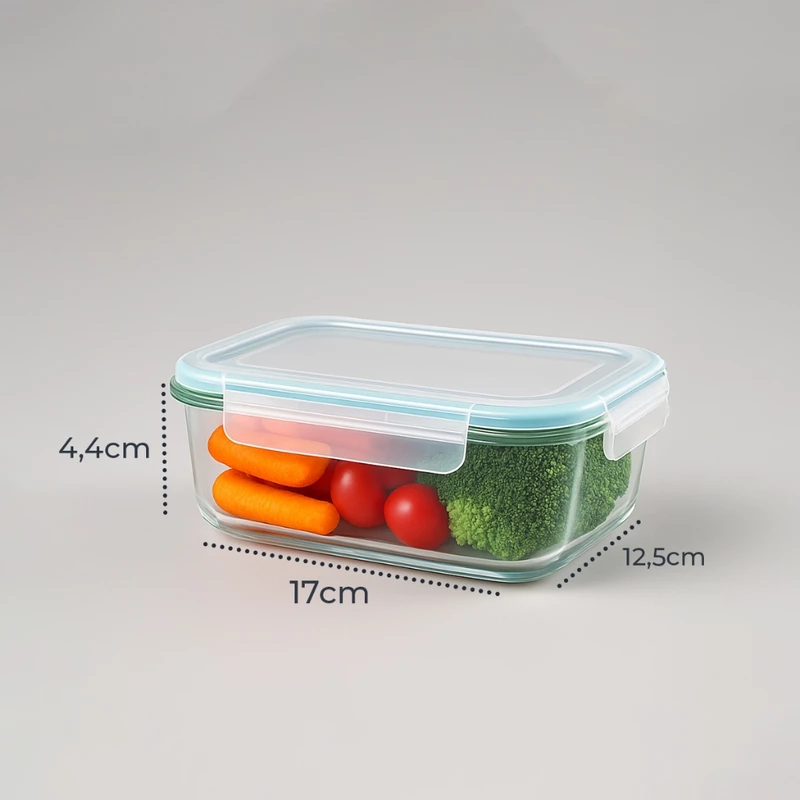 Kit com 4 Potes de Vidro Herméticos 640ml — foto 5