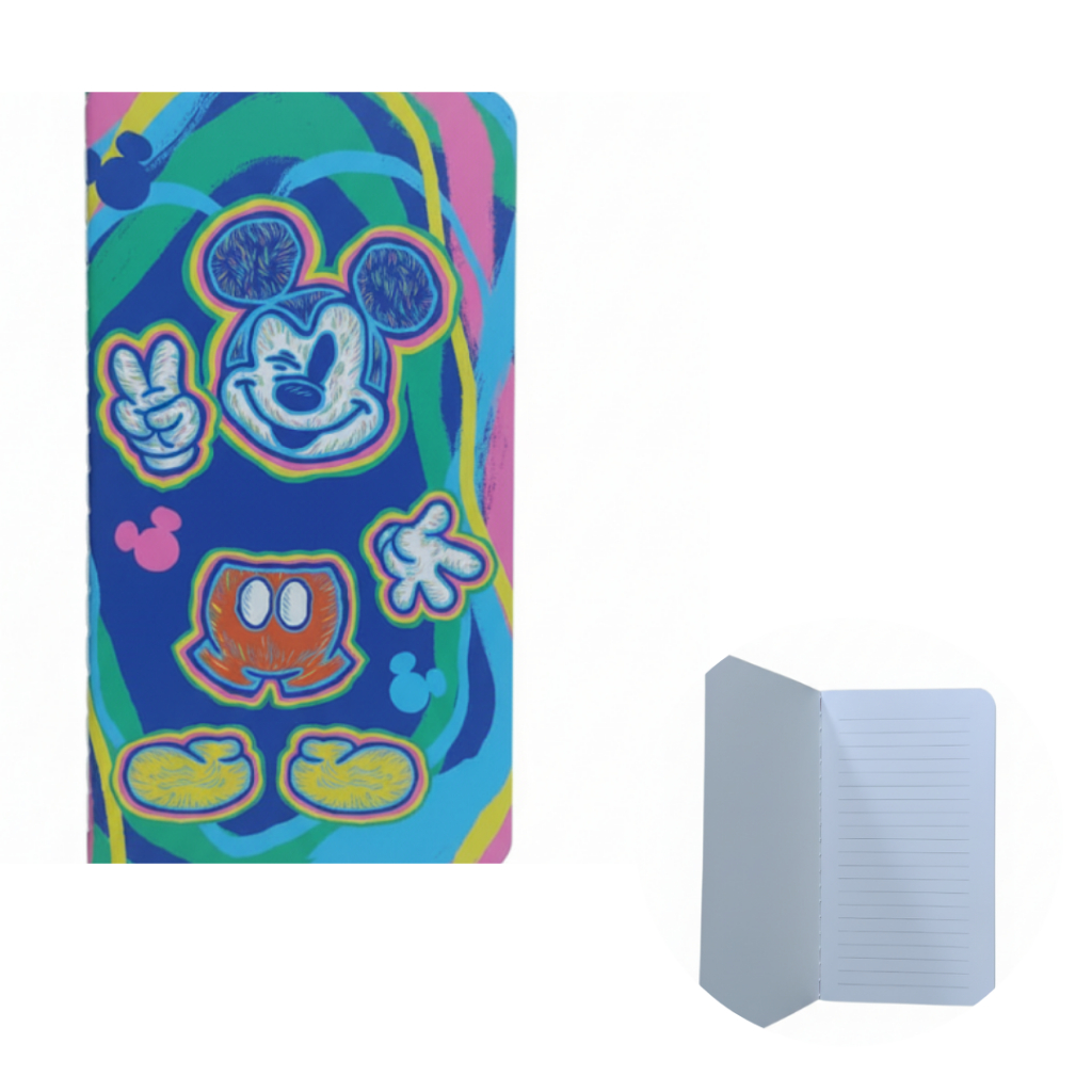 Minicaderno Mickey Mouse – Costurado | Pautado | Colorido - CULTURAMA