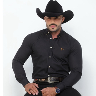 Camisa Country Manga Longa Xadrez Lida de Boiadeiro Botão na Gola Envio Imediato em Oferta na Shopee