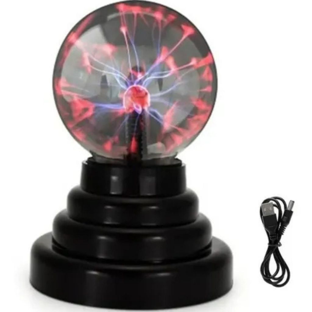 Globo de Luz de Plasma Touch | Bola Mágica Decorativa de Cristal