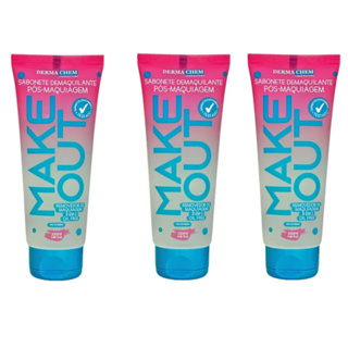 Kit Com 3 Sabonete Demaquilante Make Out Pós Maquiag Dermachem em Oferta na Shopee