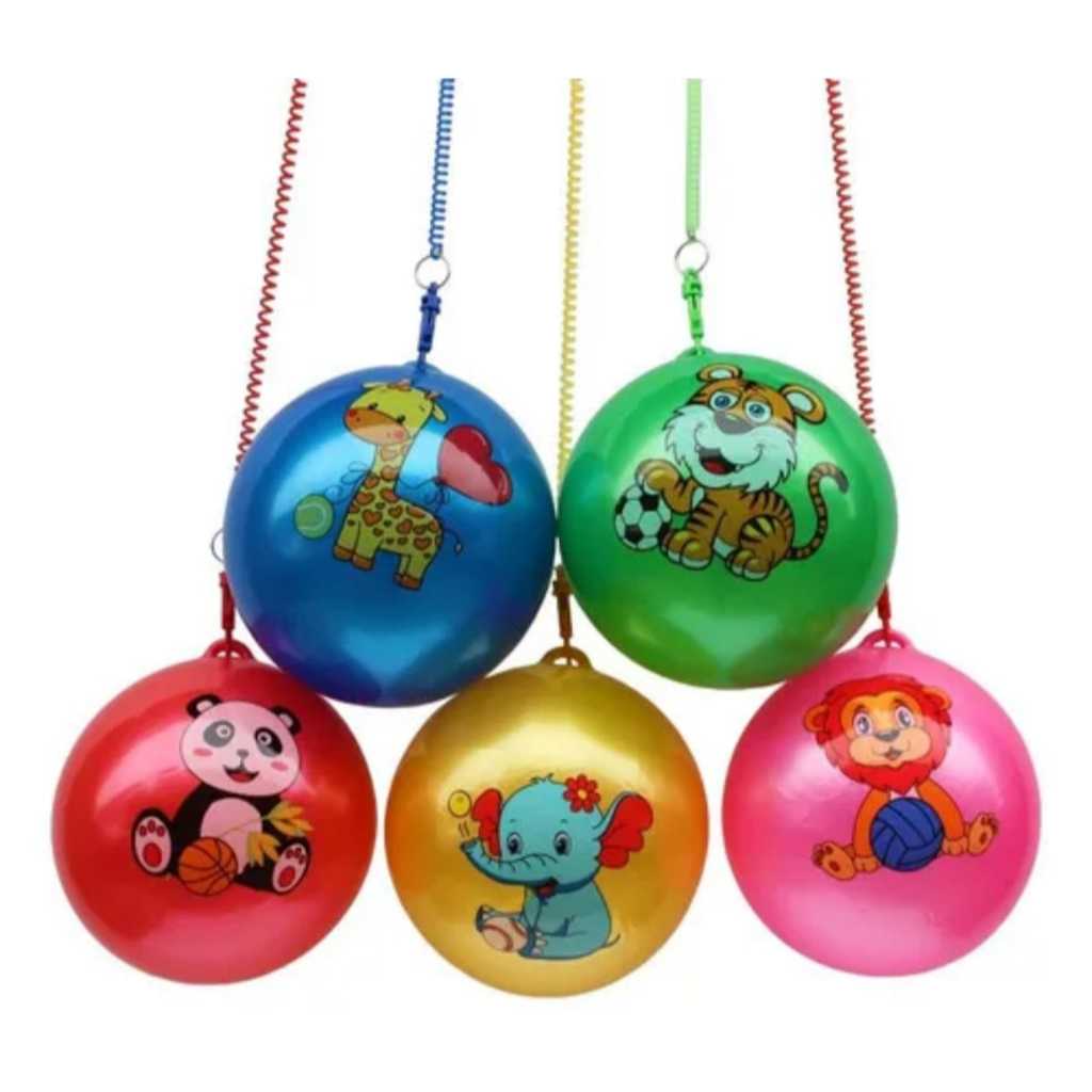 Kit 10 Bolas de Borracha Poing Poing com Cordao Mola 23cm Bolas Infantil. em Oferta na Shopee